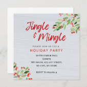 Invitation de Jingle & Mingle Holiday Party (Devant / Derrière)