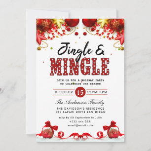 Invitation de Jingle & Mingle Holiday Party