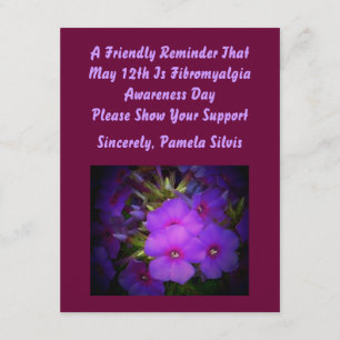 Invitation de jour de conscience de fibromyalgie