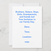 Invitation de jour de famille (Dos)