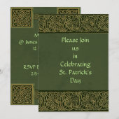 Invitation de Jour de la Saint Patrick (Devant / Derrière)
