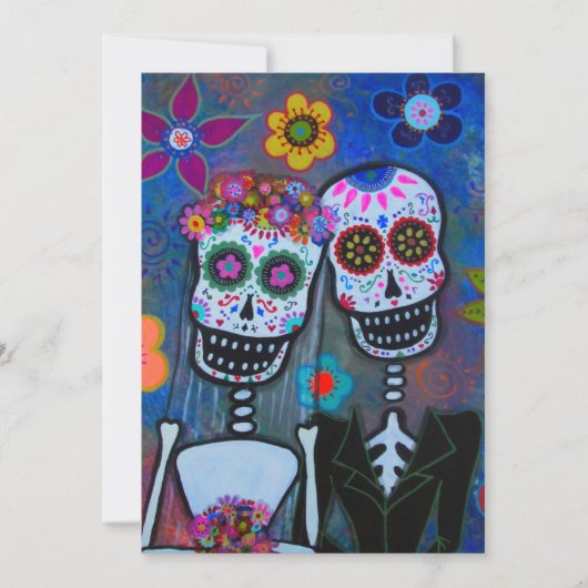 INVITATION DE JOUR DE MARIAGE DES MORTS (Devant)