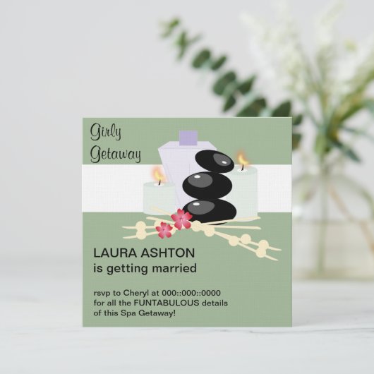 Invitation de jour de spa (Debout devant)