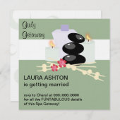 Invitation de jour de spa (Devant / Derrière)