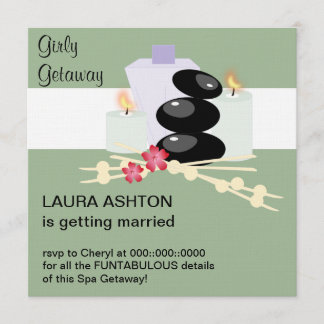 Invitation de jour de spa