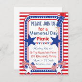 Invitation de Jour du Souvenir (Devant / Derrière)