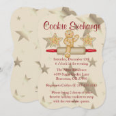 Invitation de jour férié de l'échange de cookies d (Devant / Derrière)