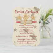 Invitation de jour férié de l'échange de cookies d (Debout devant)