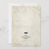 Invitation de journal d'Halloween avec programme (Dos)