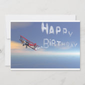 Invitation de joyeux anniversaire de Skywriter (Devant)