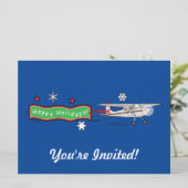 Invitation de Joyeux jours fériés de l'avion (Debout devant)