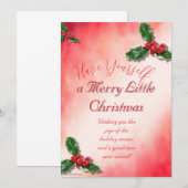 Invitation de Joyeux Noël (Devant / Derrière)