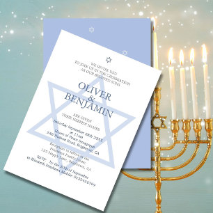 Invitation de jumeaux juifs hébreu