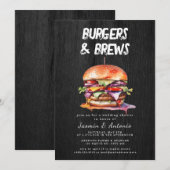 Invitation de jus et de hamburgers (Devant / Derrière)
