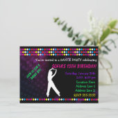 Invitation de Just Dance Party Disco Ball (Debout devant)