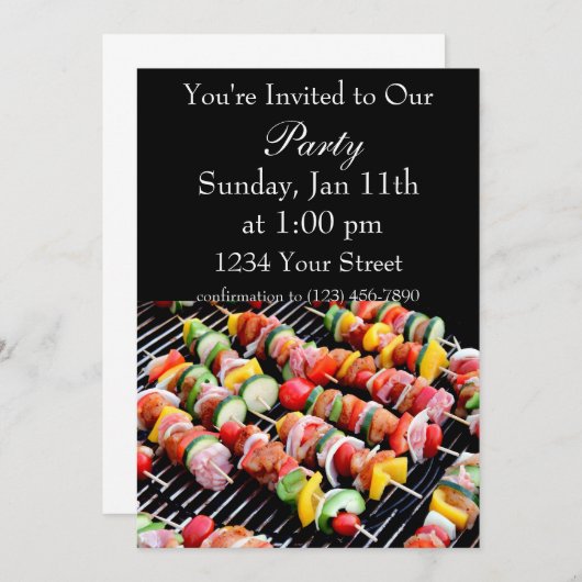 invitation de kebab (Devant / Derrière)