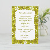 Invitation de ketmie de Tiki (Debout devant)