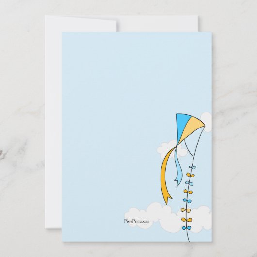 Invitation de Kite Sky (Dos)