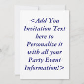 Invitation de Koi Fish (Dos)