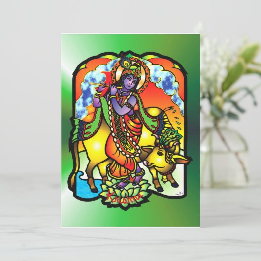 Invitation de Krishna (Debout devant)