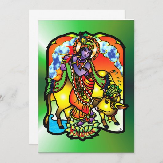 Invitation de Krishna (Devant / Derrière)