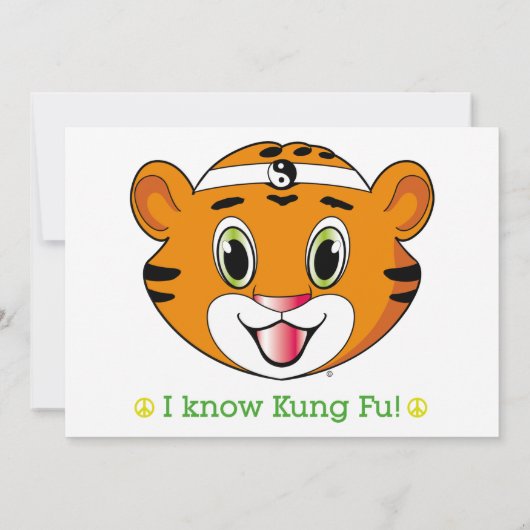 Invitation de Kung Fu Tiger™ (Dos)