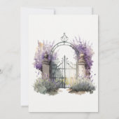 Invitation de l' de l'Fête des mariées de la Lavan (Dos)