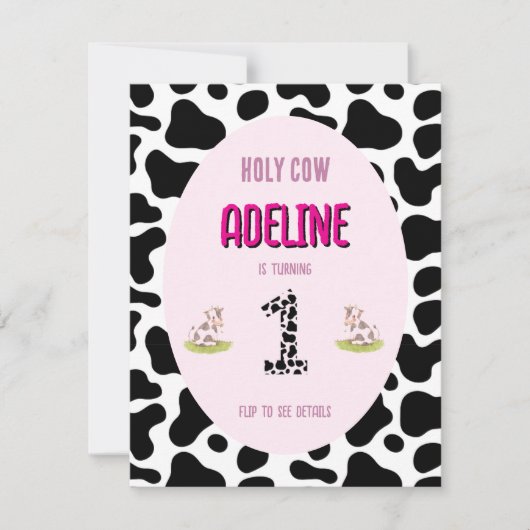 Invitation de la 1ère vache sainte (Devant)