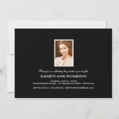 Invitation de la 3e Fête de la Diplôme de Photogra (Dos)