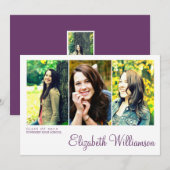 Invitation de la 3e Fête de la Diplôme de Photogra (Devant / Derrière)