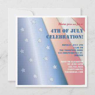 Invitation de la 4 juillet du drapeau des étoiles
