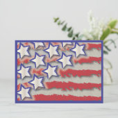 Invitation de la 4 juillet du drapeau des étoiles (Debout devant)