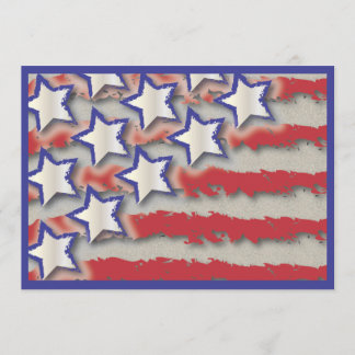 Invitation de la 4 juillet du drapeau des étoiles