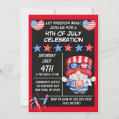 Invitation de la 4 juillet Gnome (Devant)