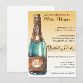 Invitation de la 50e fête d'anniversaire à Gold Ch (Devant / Derrière)