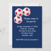 Invitation de la 5e fête de l'anniversaire Bal de (Dos)