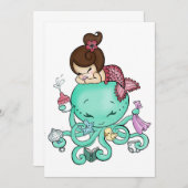 Invitation de la Babysitter d'Octopus (Devant / Derrière)