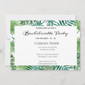 Invitation de la Bachelorette Feuille tropicale (Devant)
