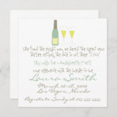 Invitation de la Bachelorette Party (Devant / Derrière)