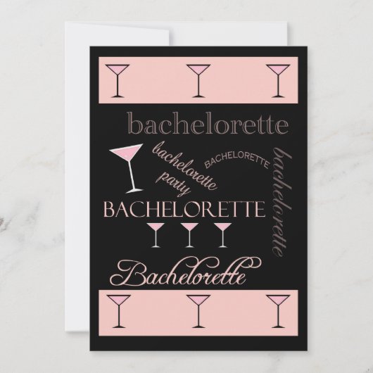 Invitation de la Bachelorette Party (Devant)