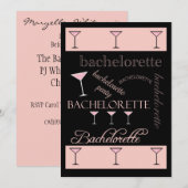 Invitation de la Bachelorette Party (Devant / Derrière)