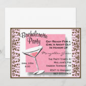 Invitation de la Bachelorette Party (Devant / Derrière)