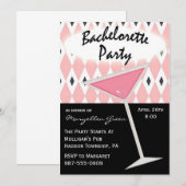 Invitation de la Bachelorette Party (Devant / Derrière)