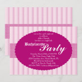 Invitation de la Bachelorette Party (Devant / Derrière)
