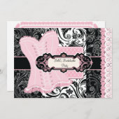 Invitation de la Bachelorette Party (Devant / Derrière)