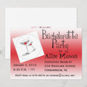 Invitation de la Bachelorette Party (Devant / Derrière)