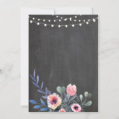 Invitation de la balaie à fleurs roses pour l'anni (Dos)