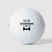 Invitation de la balle de golf Groomsman (Devant)