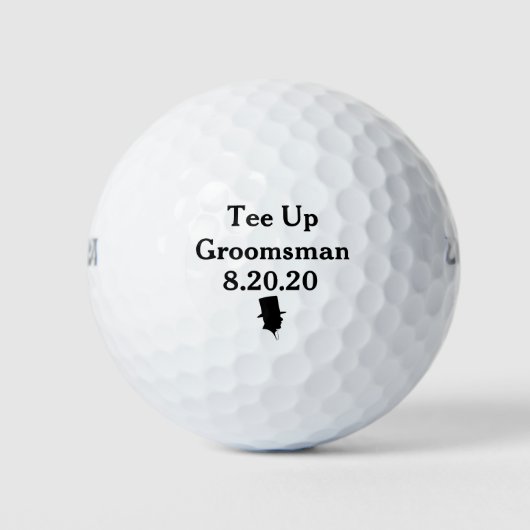 Invitation de la balle de golf Groomsman (Devant)