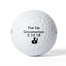 Invitation de la balle de golf Groomsman